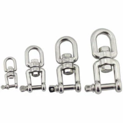 AIDUCHO Émerillon Manilles Chaînes D'ancrage D'amarrage Connecteur Pivotant En 304 INOX Pour Bateau Marine - 5mm -Treuil, cric, palan et accessoires Soldes Boutique 33916973 3