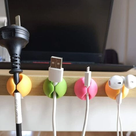 ABCRITAL Organisateur De Clips De Câble Pour La Couleur Du Bureau, Clips De Bureau, Adhésif Pour Support De Câble, Support De Cordon Pour Table, Voiture, Ordinateur, Câble De Charge, Câble Usb, Souris, Casque, Bureau, Armoire 5 ABCRITAL Organisateur De Clips De Câble Pour La Couleur Du Bureau, Clips De Bureau, Adhésif Pour Support De Câble, Support De Cordon Pour Table, Voiture, Ordinateur, Câble De Charge, Câble Usb, Souris, Casque, Bureau, Armoire – Image 5