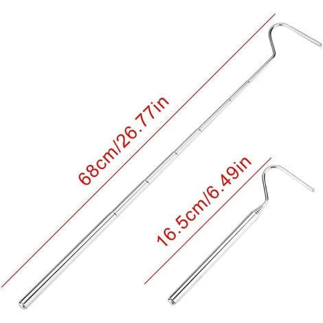 BRIDAY Crochet De Capture De Serpent En Acier Inoxydable Télescopique Extensible Attrape-Serpent Crochet De Capture De Reptiles Pour Capture De Reptiles Contrôle Des Animaux En Mouvement Samll 4 BRIDAY Crochet De Capture De Serpent En Acier Inoxydable Télescopique Extensible Attrape-Serpent Crochet De Capture De Reptiles Pour Capture De Reptiles Contrôle Des Animaux En Mouvement Samll – Image 4