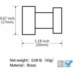 BETTERLIFE Lot De 5 Crochets Muraux Adhésifs Très Résistants Pour Salle De Bain, Cuisine, Placard, Armoire - En Laiton - Noir -Treuil, cric, palan et accessoires Soldes Boutique 35239423 4