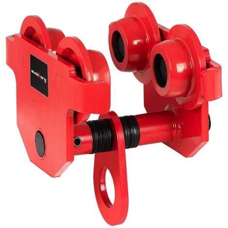 STEINBERG Chariot Porte-Palan Direction Par Poussée CMU 2000kg Larg. 80-125mm Acier Fonte - Violet 1 STEINBERG Chariot Porte-Palan Direction Par Poussée CMU 2000kg Larg. 80-125mm Acier Fonte - Violet