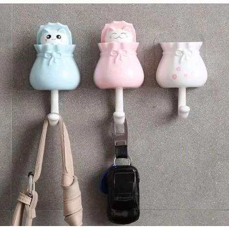 Betterlife Crochet Solide Supportant Crochet Collant Porte Suspendue Porte Poinçonnage Gratuit Crochet Collant Cuisine Salle De Bain Créatif Mignon Chat Crochet Rose 3 Betterlife Crochet Solide Supportant Crochet Collant Porte Suspendue Porte Poinçonnage Gratuit Crochet Collant Cuisine Salle De Bain Créatif Mignon Chat Crochet Rose – Image 3