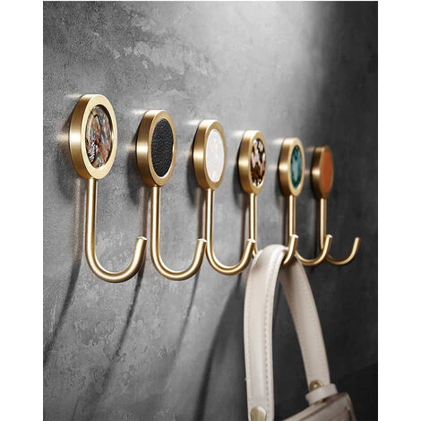 Betterlife Crochet De Manteau En Laiton De Coquille Sans Trou Nordique 4 Betterlife Crochet De Manteau En Laiton De Coquille Sans Trou Nordique – Image 4