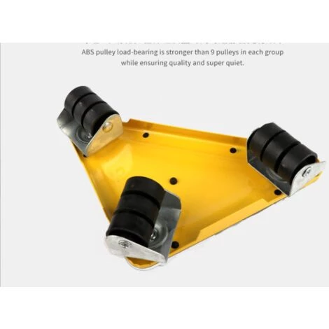 THSINDE Lève-Meubles Robuste, Kit De Déplacement De Meubles, Système De Déplacement De Meubles Avec Roues, Peut Pivoter À 360 Degrés, 1 Tige De Levage Et 4 Roulettes De Déplacement 5 THSINDE Lève-Meubles Robuste, Kit De Déplacement De Meubles, Système De Déplacement De Meubles Avec Roues, Peut Pivoter À 360 Degrés, 1 Tige De Levage Et 4 Roulettes De Déplacement – Image 5