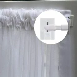 BETTERLIFE 20 Pcs Rideaux Crochets Adhésifs Pour Tringle Rideau Crochet Autocollant Accroche Rideau Sans Percage Pour Rideau Canne De Cuisine De Chambre De Salle De Bain De Balcon -Treuil, cric, palan et accessoires Soldes Boutique 36144217 3