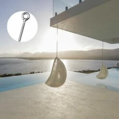 BETTERLIFE Lot De 10 M4 Vis à Oeil Boulons à Anneau Soudés Anneaux à Vis Crochet à Oeil Boulon Pour Balançoire Machine Extérieure -Treuil, cric, palan et accessoires Soldes Boutique 36284847 5