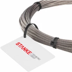 Seilwerk STANKE 1 M Câble D'Acier Acier Inoxydable 1 Mm 7x7 Cordage En Acier Inoxydable Inox V4A A4