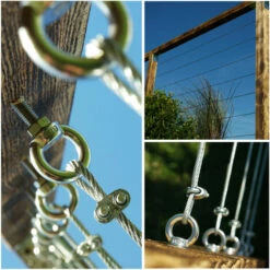 Seilwerk STANKE Câble D’acier Galvanisé Gainé (couche PVC) 5m Diam?tre 2mm 1x19, 4x Cosse-coeur, 8x Serre-câble ? étrier - SET 2 -Treuil, cric, palan et accessoires Soldes Boutique 36368867 3