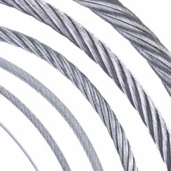 Seilwerk STANKE Support Pour Plantes Grimpantes, Garde-corps, Câble D'acier Galvanisé 2m 1x7 1mm, 4x Manchon De Serrage -Treuil, cric, palan et accessoires Soldes Boutique 36369660 4