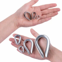 Seilwerk STANKE Support Pour Plantes Grimpantes, Garde-corps, Câble D'acier Galvanisé 2m 1x7 1mm, 4x Manchon De Serrage -Treuil, cric, palan et accessoires Soldes Boutique 36369660 5