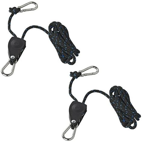 KSX Palan Manuel à Corde Avec Cliquet Jeu De 2 Pièces 136kg 1 KSX Palan Manuel à Corde Avec Cliquet Jeu De 2 Pièces 136kg