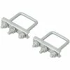 KSX Etrier De Fixation En U Carré 60mm Pour Collier Roue Jockey Lot De 2 Pièces