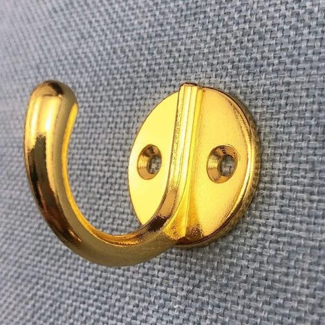 BRIDAY 6 Pièces Crochets Porte Manteau Vintage Crochets Muraux Métal Crochet De Patère Rétro Crochets Avec Vis Pour Chapeau Vêtements OTaille Unique - Or 2 BRIDAY 6 Pièces Crochets Porte Manteau Vintage Crochets Muraux Métal Crochet De Patère Rétro Crochets Avec Vis Pour Chapeau Vêtements OTaille Unique - Or – Image 2