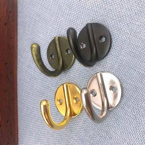 BRIDAY 6 Pièces Crochets Porte Manteau Vintage Crochets Muraux Métal Crochet De Patère Rétro Crochets Avec Vis Pour Chapeau Vêtements OTaille Unique - Or 3 BRIDAY 6 Pièces Crochets Porte Manteau Vintage Crochets Muraux Métal Crochet De Patère Rétro Crochets Avec Vis Pour Chapeau Vêtements OTaille Unique - Or – Image 3