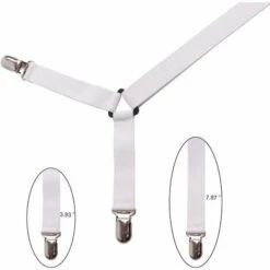 BRIDAY Sangles De Support Réglables Pour Draps De Lit Triangulaires Pour Un Matelas Lisse, Lot De 4, Blanc 7 BRIDAY Sangles De Support Réglables Pour Draps De Lit Triangulaires Pour Un Matelas Lisse, Lot De 4, Blanc -Treuil, cric, palan et accessoires Soldes Boutique 37005590 3