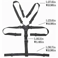 BRIDAY Sangles De Chaise Haute, Harnais à 5 Points, Harnais Pour Chaise Haute, Harnais De Chaise Haute, Remplacement Universel De Support De Ceinture De Sécurité Pour Bébé Pour Chaise Haute En Bois -Treuil, cric, palan et accessoires Soldes Boutique 37006017 3