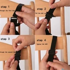 BRIDAY Sangles De Chaise Haute, Harnais à 5 Points, Harnais Pour Chaise Haute, Harnais De Chaise Haute, Remplacement Universel De Support De Ceinture De Sécurité Pour Bébé Pour Chaise Haute En Bois -Treuil, cric, palan et accessoires Soldes Boutique 37006017 5