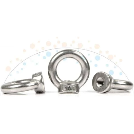 BETTERLIFE M6 Écrou à Anneau 10 Pcs 304 En Acier Inoxydable Filetage Écrou à Oeil De Levage Écrous à Œillet Pour Les Accessoires De Levage 3 BETTERLIFE M6 Écrou à Anneau 10 Pcs 304 En Acier Inoxydable Filetage Écrou à Oeil De Levage Écrous à Œillet Pour Les Accessoires De Levage – Image 3