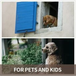 BETTERLIFE Crochet De Cabine Crochet Crochet Black, 2pcs Acier Inoxydable 150mm Verrou à Porille Robuste, Crochet Et Verrouillage Pour Garage, Porte, Fenêtre (6 Pouces) -Treuil, cric, palan et accessoires Soldes Boutique 38157900 4