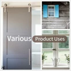 BETTERLIFE Crochet De Cabine Crochet Crochet Black, 2pcs Acier Inoxydable 150mm Verrou à Porille Robuste, Crochet Et Verrouillage Pour Garage, Porte, Fenêtre (6 Pouces) -Treuil, cric, palan et accessoires Soldes Boutique 38157900 5