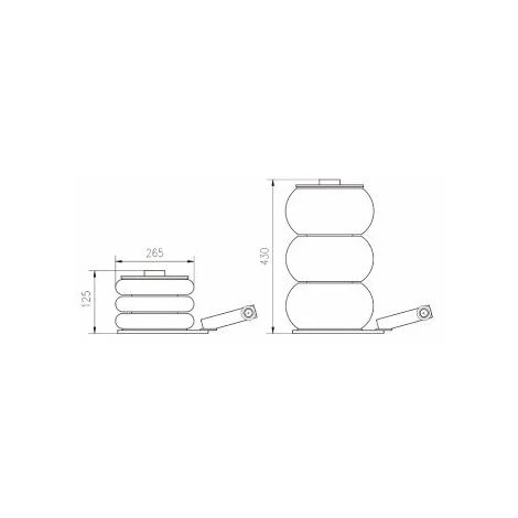 Cric Gonflable 2 T Manche Court MW-Tools PBK302K 3 Cric Gonflable 2 T Manche Court MW-Tools PBK302K – Image 3