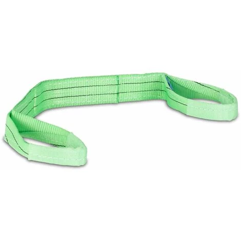 STEINBERG Élingue Plate Double Épaisseur Textile Sangle De Levage En Polyester 1m CMU 2t - Vert 1 STEINBERG Élingue Plate Double Épaisseur Textile Sangle De Levage En Polyester 1m CMU 2t - Vert