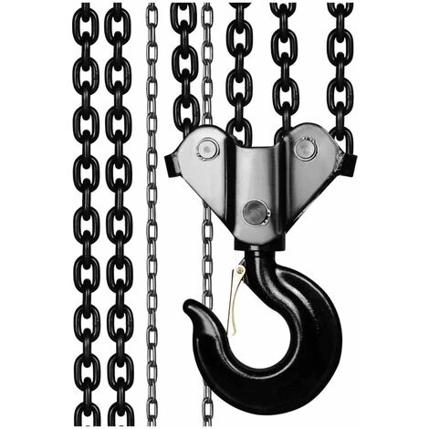 STEINBERG Palan Manuel À Chaine Treuil Mécanique Levage 3 Mètres Charges ≤ 10 Tonnes Acier - Noir, Blanc 2 STEINBERG Palan Manuel À Chaine Treuil Mécanique Levage 3 Mètres Charges ≤ 10 Tonnes Acier - Noir, Blanc – Image 2