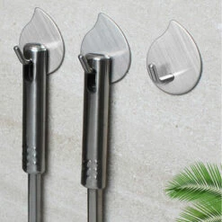 BETTERLIFE Crochets Adhésifs De La Cuisine Pour Suspendre Les Crochets De Serviette Murale Heavy Duty Heavy Duty Steel Hook Crochet D'étanche Crochet Pour Bureau De Salle De Bain, Manteau Adhésif Crochet Crochet Stick Sur Le Mur (6 Pack) -Treuil, cric, palan et accessoires Soldes Boutique 39235962 3