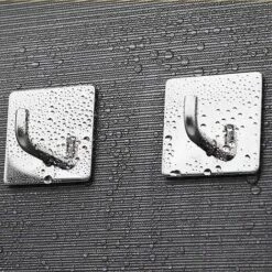 BETTERLIFE 4 Pièces Crochets Auto-adhésifs, Serviette Robuste Murale Crochets Collants à Manteau En Acier Inoxydable Crochets De Porte Pour Salles De Bains Cuisine Lavorat -Treuil, cric, palan et accessoires Soldes Boutique 39236246 5