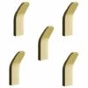 BETTERLIFE Crochets Auto-adhésifs Heavy Duty -Tea Serviette Crochets 5 Pack Nail Stick Stick Stick Sur Des Crochets, Crochets De Salle De Bain à L'épreuve De Rouille, Crochets Muraux, Amovibles Pas De Forage Crochets De Manteau Réutilisable, Crochets De Cuisine Pour