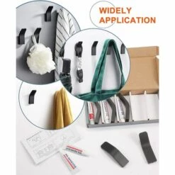 BETTERLIFE Crochets Auto-adhésifs Heavy Duty -Tea Serviette Crochets 5 Pack Nail Stick Stick Stick Sur Des Crochets, Crochets De Salle De Bain à L'épreuve De Rouille, Crochets Muraux, Amovibles Pas De Forage Crochets De Manteau Réutilisable, Crochets De Cuisine Pour -Treuil, cric, palan et accessoires Soldes Boutique 39236290 4