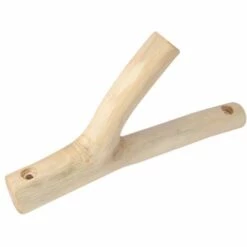 BETTERLIFE Crochet De Manteau En Bois, Pack De Crochets De 3 Millésibles Crochet Mural D'arbre En Bois Véritable, Crochets Adhésifs De Bois Décoratifs Rustiques. Porte-clés, Manteau Crochet Crochets Pour La Décoration De La Maison