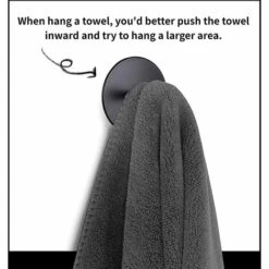 TRIOMPHE Crochets De Serviettes Adhésifs Pour La Salle De Bain Crochets Muraux Noirs Pour Suspendre La Serviette Collante Crochet Mural Heavy Duty Dutout Acier Inoxydable Stick Sur Le Mur 4 Paquets -Treuil, cric, palan et accessoires Soldes Boutique 39355366 4