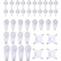 TRIOMPHE 40 Pack Non Trace Hardwall Hardwall Picture Spray Hook Crochet Horloge Horloge Picture Cadre De Crochet Pour Peintures Suspendues Photos De Mariage Studs Muraux