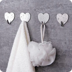 TRIOMPHE 20 Pcs Crochets De Coeur Adhésifs Crochets Muraux Cintres Heavy Duty Dutout Acier Inoxydable Cintre Crochet Pour Suspendre Salle De Bain Cuisine Robe Robetel Cuisine Ustensiles Ustensiles Touches Sacs Outils -Treuil, cric, palan et accessoires Soldes Boutique 39355545 3