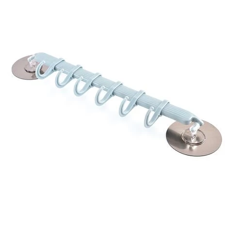 BETTERLIFE Porte Ustensiles Cuisine à 6 Crochets Ajustables, Rotatif Murale En Accroche Tringle Pour Salle De Bain, Salon, Barre, Bleu 1 BETTERLIFE Porte Ustensiles Cuisine à 6 Crochets Ajustables, Rotatif Murale En Accroche Tringle Pour Salle De Bain, Salon, Barre, Bleu