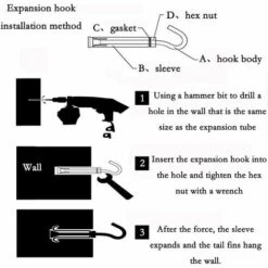 Boulons à Expansion Manchon En Acier Boulon à œil 304 Inoxydable Expansion Du Béton Ancrage Vis à Oeil Chevilles Boulons 5-Pack GrooFoo (M6 X 100mm) -Treuil, cric, palan et accessoires Soldes Boutique 39916926 3