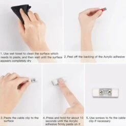 Clips Et Attache-câbles Murales 30PCS Clips Câbles Adhésifs Rangement De Câbles Fixation Auto Collant, Gestion De Câble Support Organiseur De Fils Electriques Pour TV/Chargeur/Voiture/PC/Bureau GrooFoo 9 Clips Et Attache-câbles Murales 30PCS Clips Câbles Adhésifs Rangement De Câbles Fixation Auto Collant, Gestion De Câble Support Organiseur De Fils Electriques Pour TV/Chargeur/Voiture/PC/Bureau GrooFoo -Treuil, cric, palan et accessoires Soldes Boutique 40118340 5