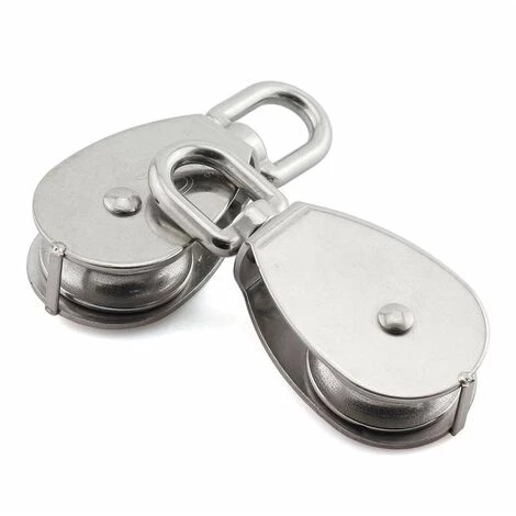 LITZEE 2 Pcs Poulie En Acier Inox 304 M25 Poulie De Levage Rouleau De Chargement 4 LITZEE 2 Pcs Poulie En Acier Inox 304 M25 Poulie De Levage Rouleau De Chargement – Image 4