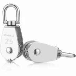 LITZEE 2 Pcs Poulie En Acier Inox 304 M25 Poulie De Levage Rouleau De Chargement 9 LITZEE 2 Pcs Poulie En Acier Inox 304 M25 Poulie De Levage Rouleau De Chargement -Treuil, cric, palan et accessoires Soldes Boutique 40296069 5