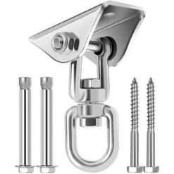 GUAZHUNIFR SUS304 Acier Inoxydable Lourds Crochet De Plafond, Crochets De Suspension, 4 Vis De Fixation Pour Béton Bois Ensembles, Yoga, Hamac, Chaise Accrochante