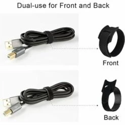 AIDUCHO Attache Cable[100 Pcs], Sangles Sangles Câble, Réutilisables Serre Cable, Organisateur Rangement Cable, Pour Attacher Les Câbles, Gaines, Fils PC, Fils Électriques Etc(Noir) -Treuil, cric, palan et accessoires Soldes Boutique 40916630 5