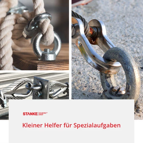 Seilwerk STANKE 5x Écrou ? ?il Femelle Galvanisé M8 Anneau De Levage 8 Mm 4 Seilwerk STANKE 5x Écrou ? ?il Femelle Galvanisé M8 Anneau De Levage 8 Mm – Image 4