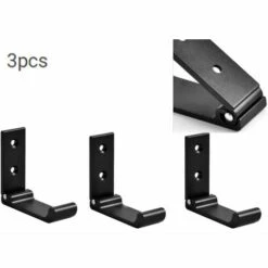 BETTERLIFE BETTE 3Pcs Crochet De Suspension Mural En Alliage D'Aluminium Patères Pliables à 90 °, Crochet Pliant Crochet De Porte-Manteau Pliable Vis Pour Bureau, Cuisine, Chambre (Noir)