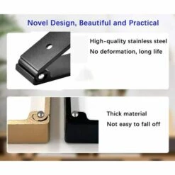 BETTERLIFE BETTE 3Pcs Crochet De Suspension Mural En Alliage D'Aluminium Patères Pliables à 90 °, Crochet Pliant Crochet De Porte-Manteau Pliable Vis Pour Bureau, Cuisine, Chambre (Noir) -Treuil, cric, palan et accessoires Soldes Boutique 41558236 3