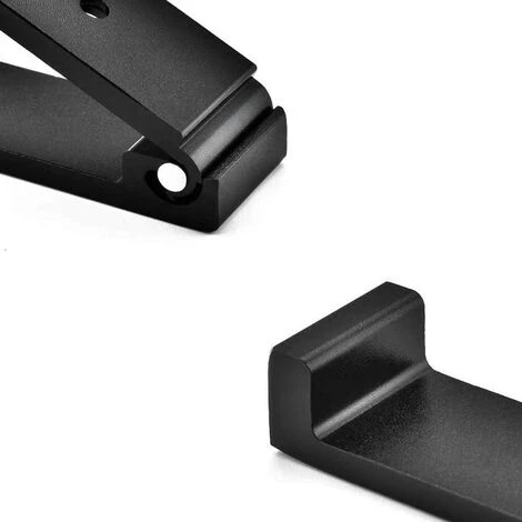 BETTERLIFE BETTE Lot De 2 Crochets Muraux Pliables En Aluminium Pour Casque Audio, Crochets Invisibles Pour Vêtements, Cuisine, Salle De Bain, Bureau, Salon, Armoire (Noir) 5 BETTERLIFE BETTE Lot De 2 Crochets Muraux Pliables En Aluminium Pour Casque Audio, Crochets Invisibles Pour Vêtements, Cuisine, Salle De Bain, Bureau, Salon, Armoire (Noir) – Image 5