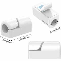 DEVENIRRICHE Clips Pour Porte-câbles, Paquet De 20 Clips D'organisateur De Cordon De Gestion Des Câbles Silicone Auto-adhésif Pour Bureau Câble De Charge USB Cordon D'alimentation Câble De Souris Fil PC Bureau Maison, Blanc 8 DEVENIRRICHE Clips Pour Porte-câbles, Paquet De 20 Clips D'organisateur De Cordon De Gestion Des Câbles Silicone Auto-adhésif Pour Bureau Câble De Charge USB Cordon D'alimentation Câble De Souris Fil PC Bureau Maison, Blanc -Treuil, cric, palan et accessoires Soldes Boutique 41658557 4