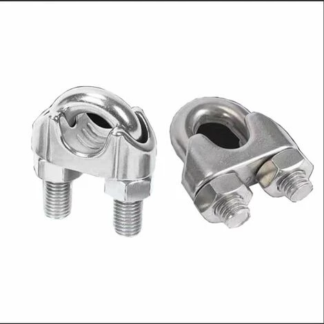 GUAZHUNIFR Lot De 10 Serre-câbles En Acier Galvanisé De 2 Mm - Forme En étrier Pour Câble En Acier, Câble, Fils, Serre-câbles 1 GUAZHUNIFR Lot De 10 Serre-câbles En Acier Galvanisé De 2 Mm - Forme En étrier Pour Câble En Acier, Câble, Fils, Serre-câbles