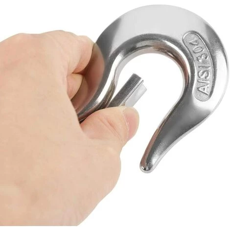 GUAZHUNIFR Crochet De Levage 650kg/1000kg Crochet De Levage Pivotant En Acier Inoxydable 304 Avec Accessoire De Gréement De Loquet (650KG) 3 GUAZHUNIFR Crochet De Levage 650kg/1000kg Crochet De Levage Pivotant En Acier Inoxydable 304 Avec Accessoire De Gréement De Loquet (650KG) – Image 3