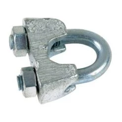 ECOLANDS Serre Câble à étrier, Acier Galvanisé, Vendu Par 10